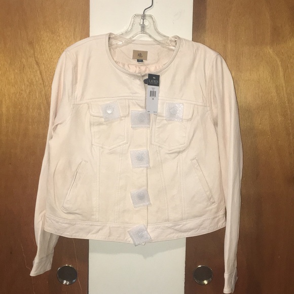 🌸NWT Ralph Lauren 100% Lamb Leather Jacket - Picture 1 of 16